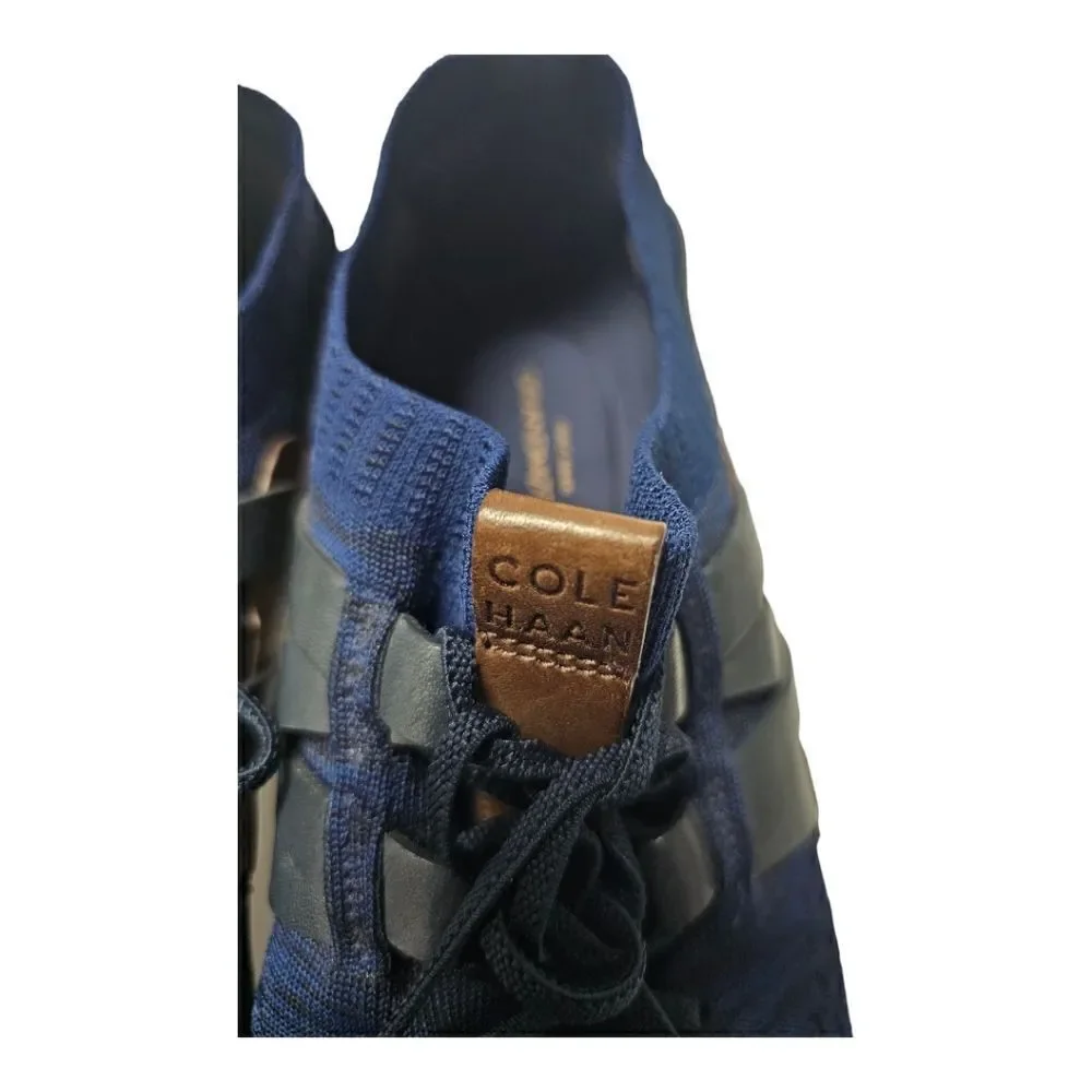 COLE HAAN Grand Motion Stitchlite Woven Sneaker Blue Black Brown -‎ Size 11